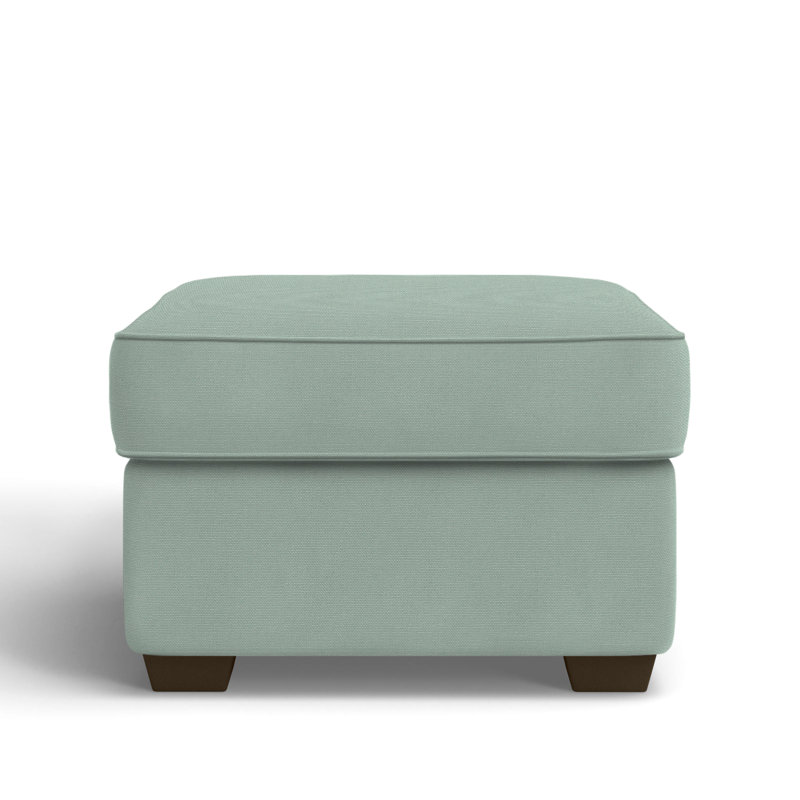 Gemi Upholstered Ottoman, Bayou Spray Canvas