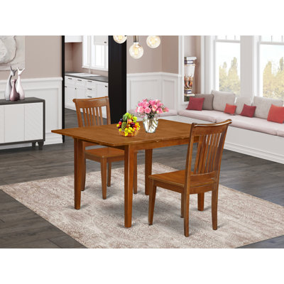 Agesilao Solid Wood Top Four Leg Dining Set