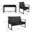 Keyshawn 4 - Person Patio Conversation Set with Cushions-259501069