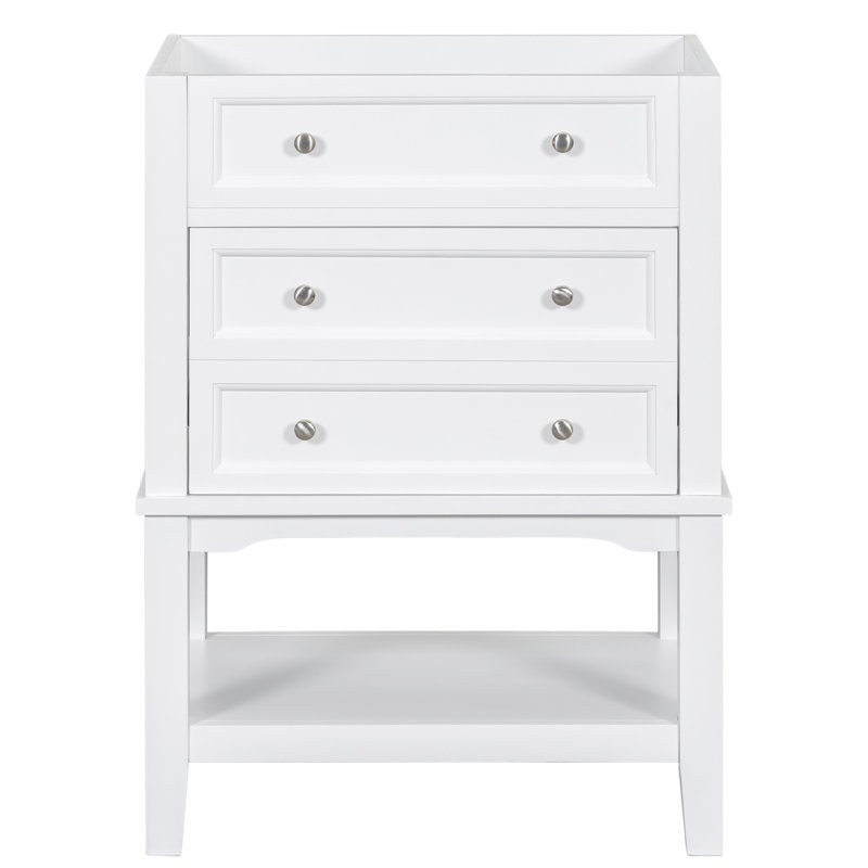17.9'' Single Bathroom Vanity Base Only in White