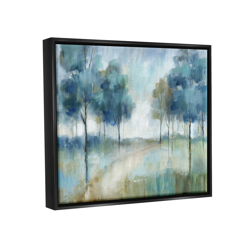 Art mural sur toile flottant Wildon Home®, Cadre flottant noir de jais, H 17 po x l 21 po x P 1,7 po