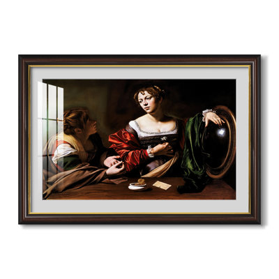 Martha et Marie-Madeleine, vers 1598 - Caravage - Estampe encadrée sur mesure