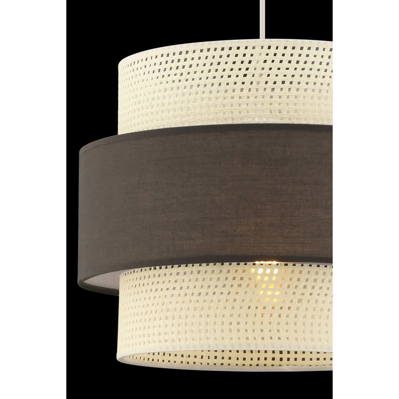 Chandelier, Blanc / gris anthracite