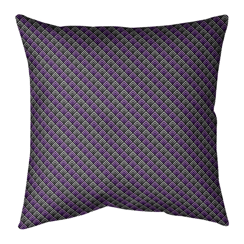 Coussin décoratif intérieur / extérieur Katelyn Elizabeth, 20 po x 20 po, Mauve