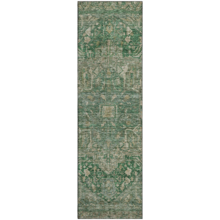 Premium Machine Washable Larock AMF1240 Medallion Rug