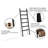 Gracie Oaks 6.4ft Wooden Blanket Ladder,24in Wide-80078266