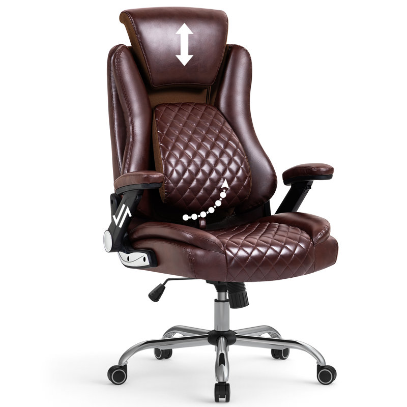 Chaise de cadre ergonomique, Brun