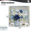 Toile d'arrangement bleu et blanc bord de mer, design par Nan-652648476