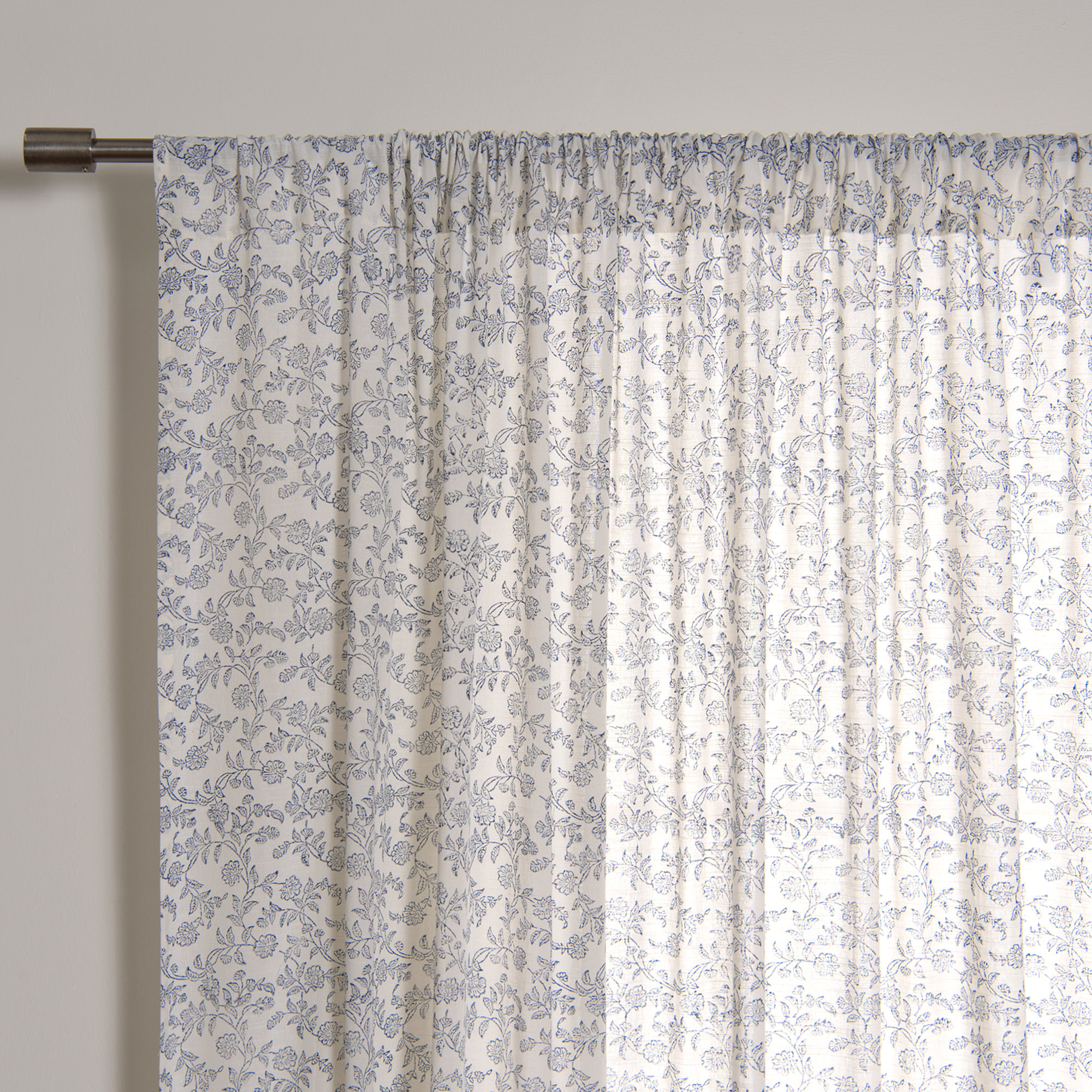 Glenn Semi Sheer Cotton Curtain