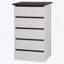 Commode de chambre de style Mid-Century moderne avec beaucoup de rangement, une finition lisse et un emplacement polyvalent pour une décoration intérieure élégante