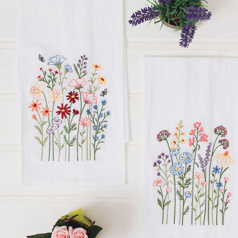 Serviette de jardin botanique