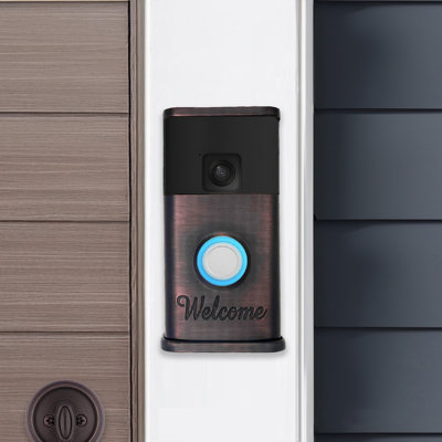 Welcome Video Doorbell Cover - Ring Battery Doorbell (2024 Release) Compatible