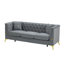 Canapé modulaire moderne, ensemble de canapé d'angle en tissu de lin avec repose-pieds convertible pour salon, appartement, bureau, bleu, 3 couleurs-188138838