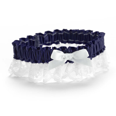 Garter ruban et dentelle