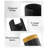 Matte Black Bathroom Cup Dispenser