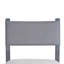 Ensemble de 2 chaises d'appoint Liom, tissu gris cendré, structure noir délavé