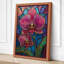 Stained Glass Orchids Botanical - Wrapped Canvas-521632539-521632743