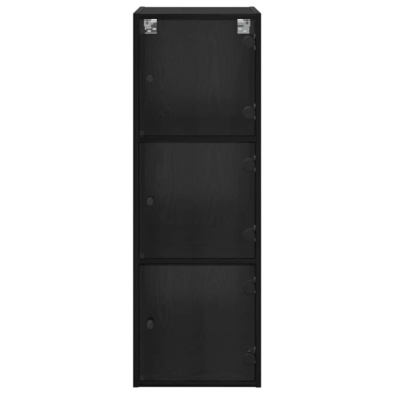 Rectangle Accent Cabinet, Black Oak