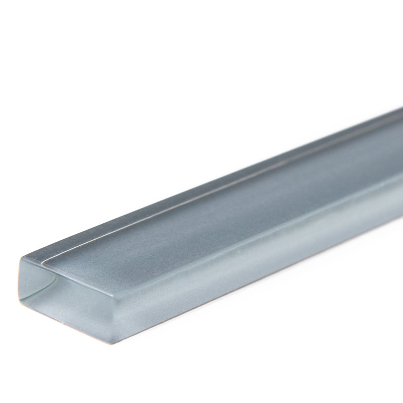 Urban 12 in. L x 1 in. W Glass Liner Tile Trim, Dark Gray
