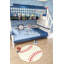 Tapis pour enfants Furnish My Place Niemann Baseball Round | Forme ronde | Maternelles, salles de classe et salles de jeux | Design contemporain | Multicolore -1510309597