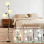 Lampe rétro sur pied avec 3 têtes réglables, 3 réglages de température de couleur, conception à col de cygne flexible et ampoule E26 pour le décor du salon et de la chambre à coucher