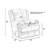 Woodville Top Grain Italian Leather Match Recliner with Pocketed Coil Seating-2017032736-2017032742