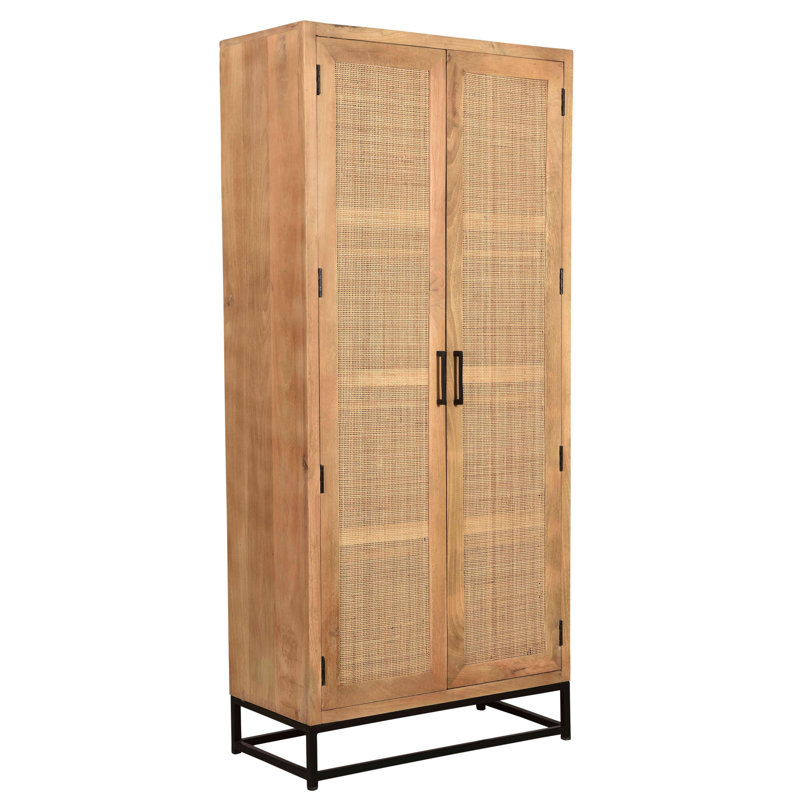 Surrender 2 Door Solid Wood Wardrobe