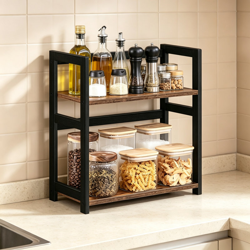 Two-Tier Spice Storage Rack