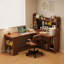 Bureau en fer massif en forme de L brun noyer + noir-1567927435-1567927452