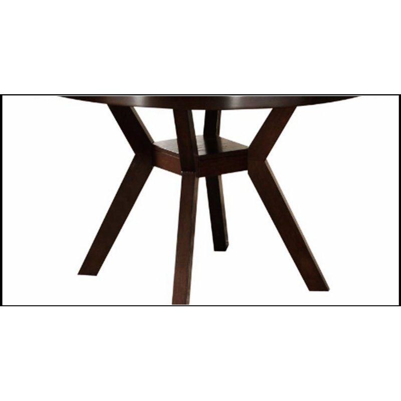 Table de salle à manger à finition espresso Drake avec surface spacieuse et fabrication durable, parfaite pour une salle à manger élégante et décontractée