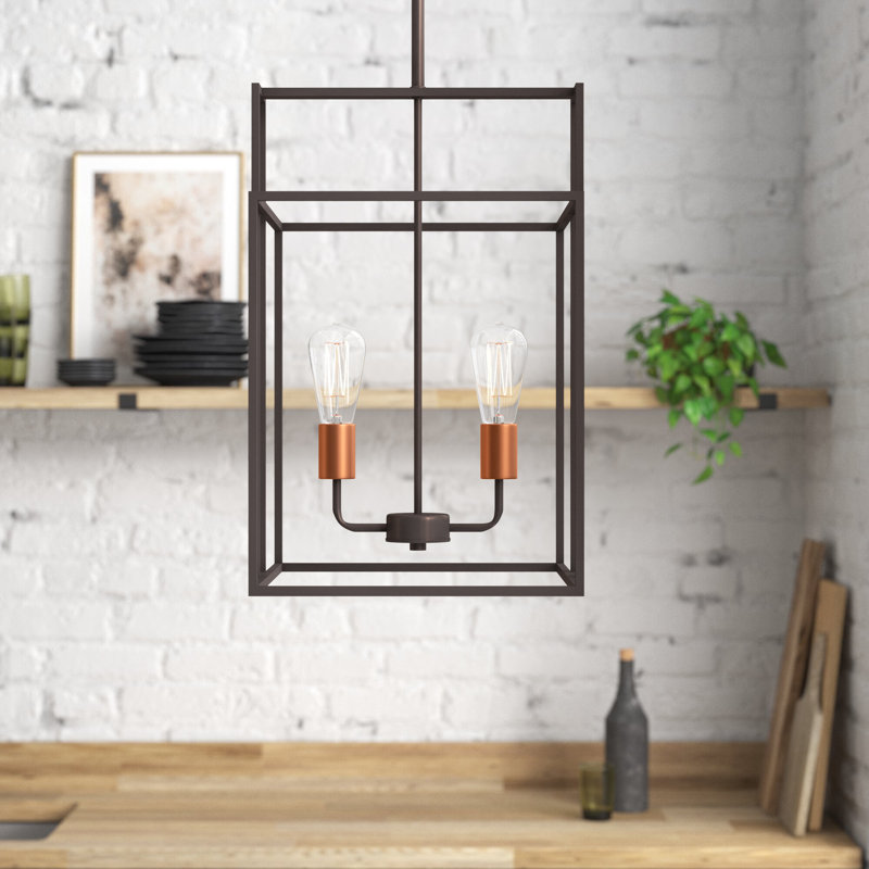 Larchmont 2 - Light Unique/Statement Pendant, Bronze/Copper