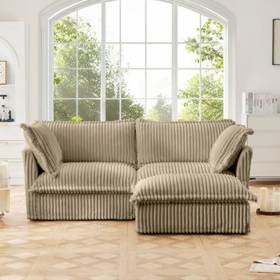 Modular Sofa With Ottoman for Shetucket Sectional Living Room Set Collection