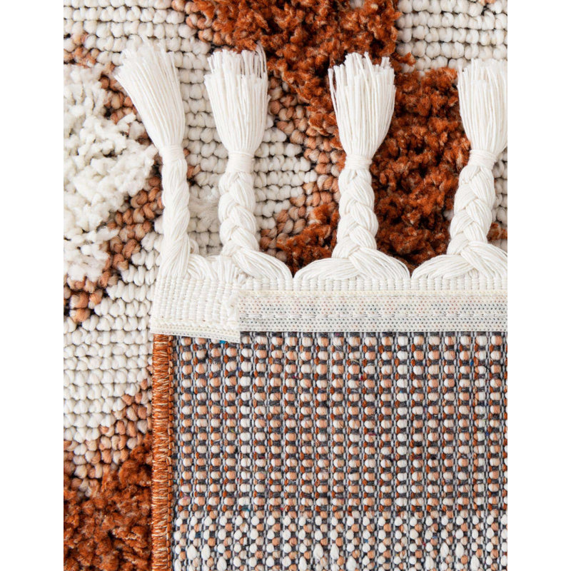 Jiawei Geometric Indoor Rug, Square 7'10"