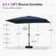 Parasol de table rectangulaire 6,5 'x 10'-670938860