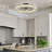 22" Hudman Dimmable Crystal Ceiling Fan with LED Lights-1964117116