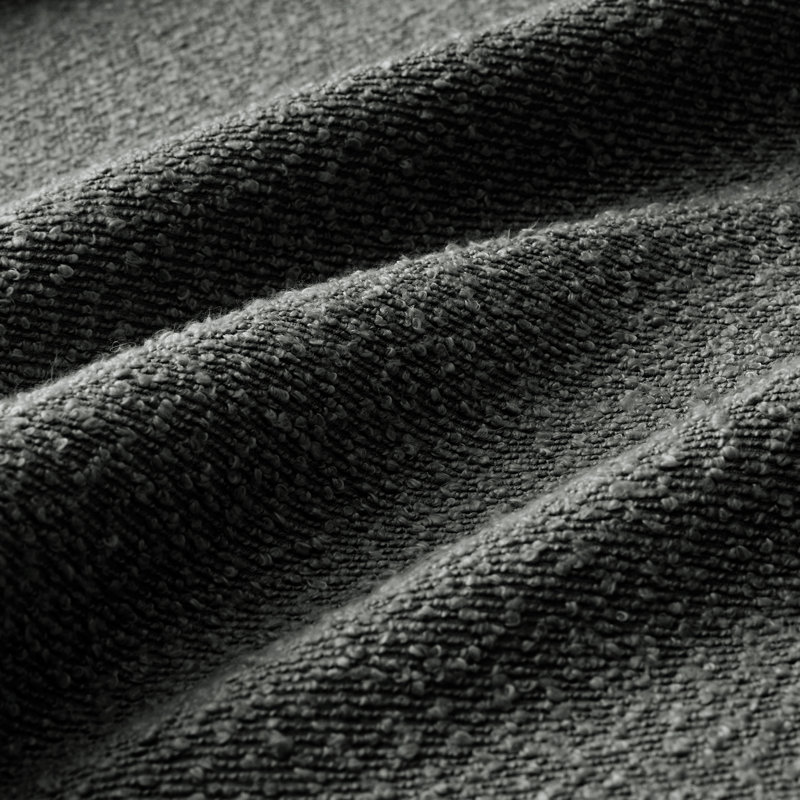 Canapé à trois places Boucle, 35" H x 109.4" W x 35.8" D, Dark Gray