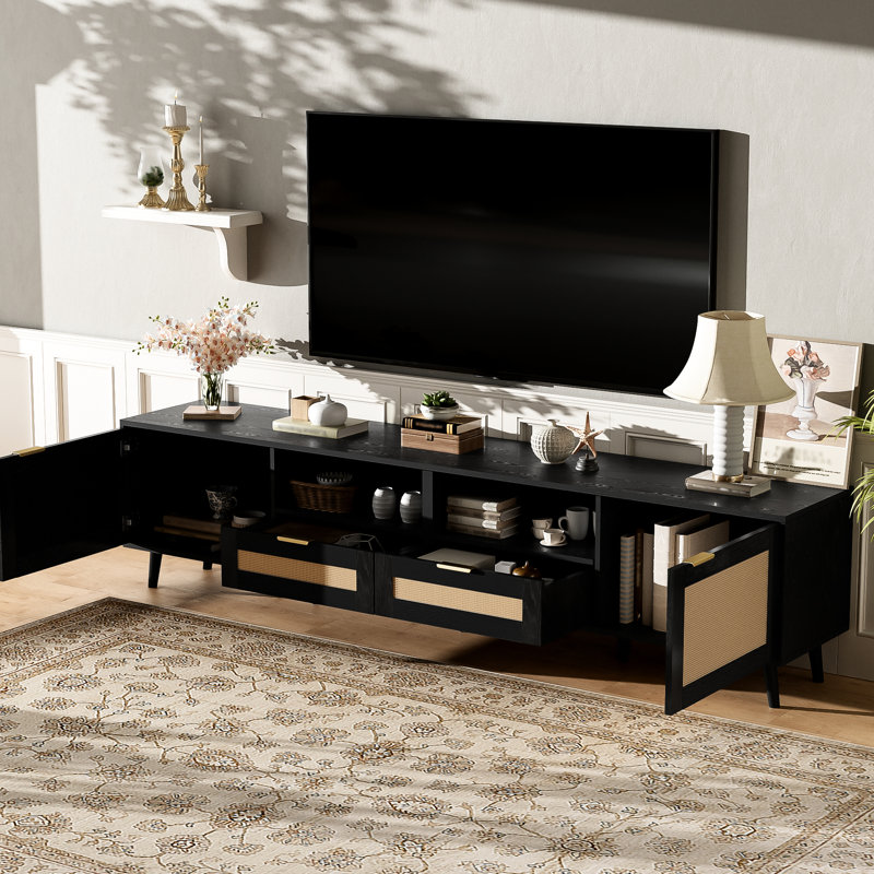 Meuble télé Modern Farmhouse Rattan