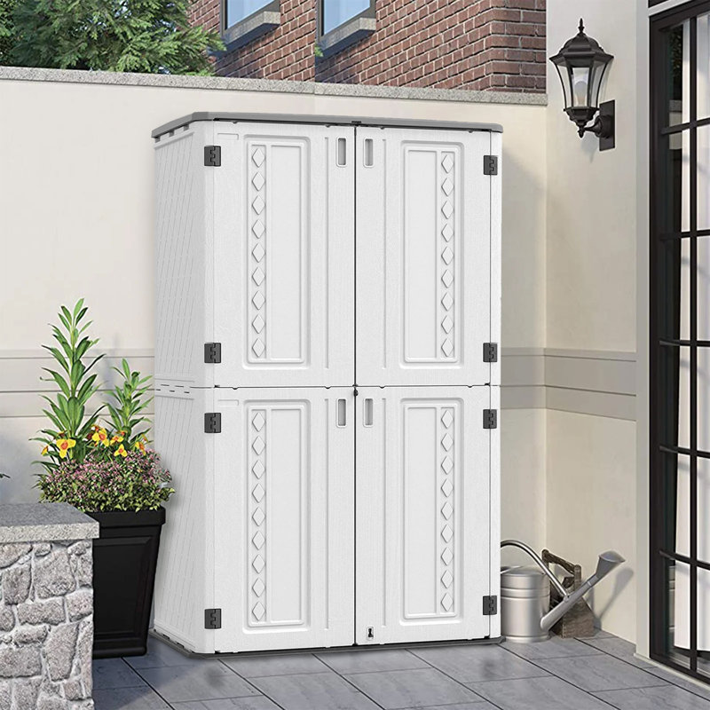 4 ft. W x 4 ft. D Metal Tool Shed