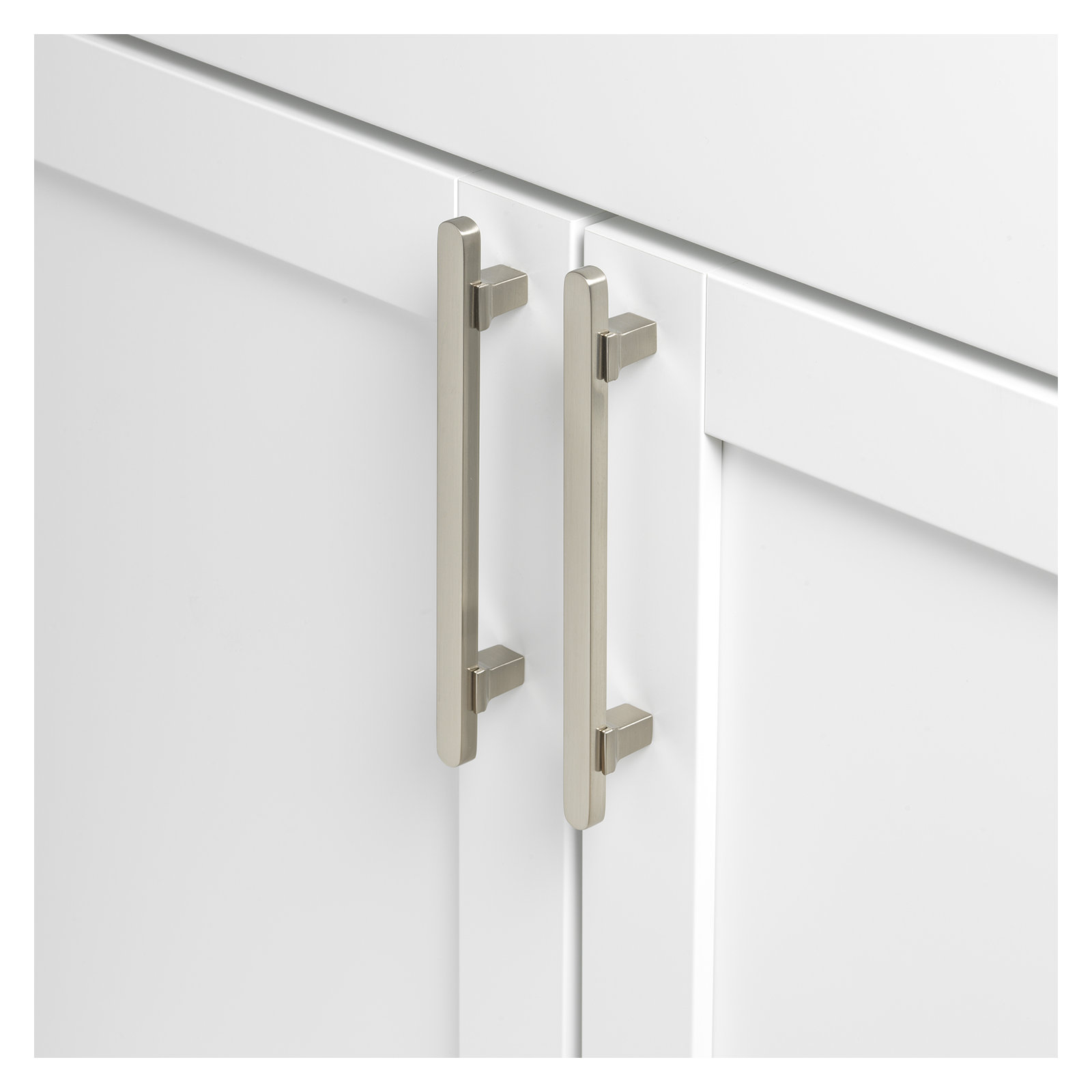 Giana Collection 5-1/16" Center to Center Solid Flat Bar Pull, Satin Nickel