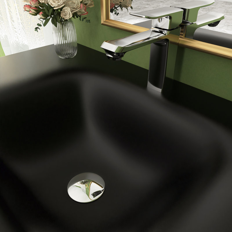 Meuble-lavabo simple 34 po avec plateau en quartz Gaja