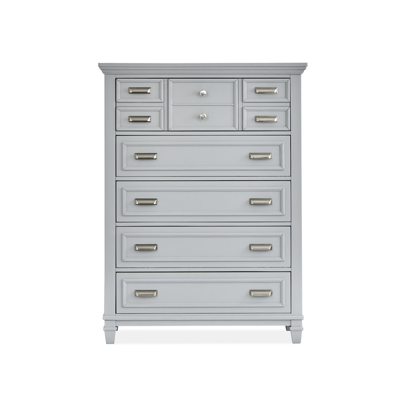 Commode à tiroirs grise, Gris