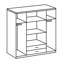 Dlyla 4 Door Manufactured Wood Wardrobe