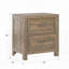 Table de chevet 2 tiroirs Lisque Brown