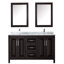 Ensemble de meuble-lavabo double 60 "avec miroir Daria-97961467-97961469-97961474