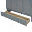 Lit escamotable double avec port USB et grand tiroir, gris-629665012-629665019