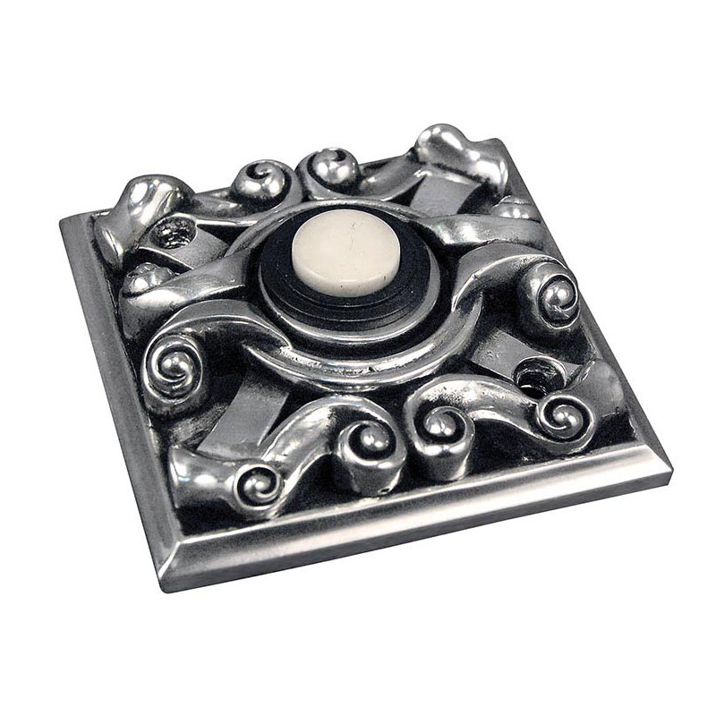 Bouton-poussoir Sforza, Argent antique