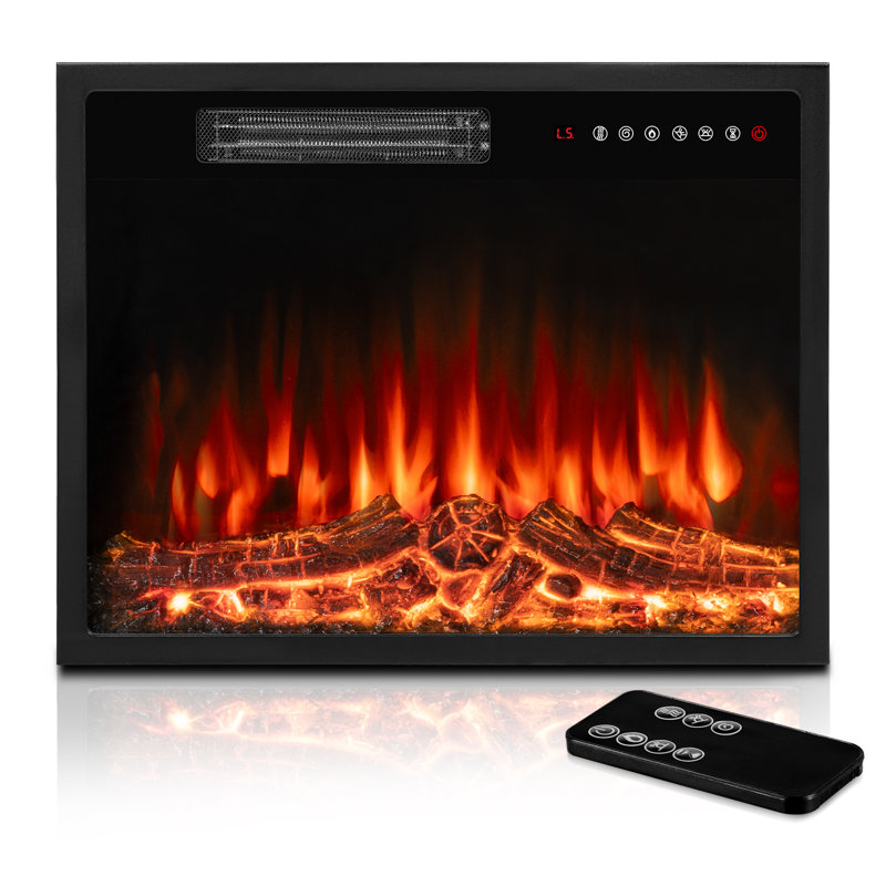 Aaliyaha Symple Stuff 22.8 " W Electric Fireplace with BTU 5100