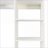 Freestanding Closet System, 40”x74.8” White Wardrobe with 6 Shelves, 2 Hanging Rods &amp; 1 Drawer | Particle Board+MDF