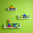 Wickes 3 Piece Floating Shelf-1464655134