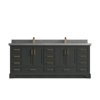 Charlotte 84 Double Bathroom Vanity with Top